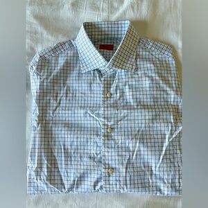 Isaia Plaid Dress Shirt 16.5/42